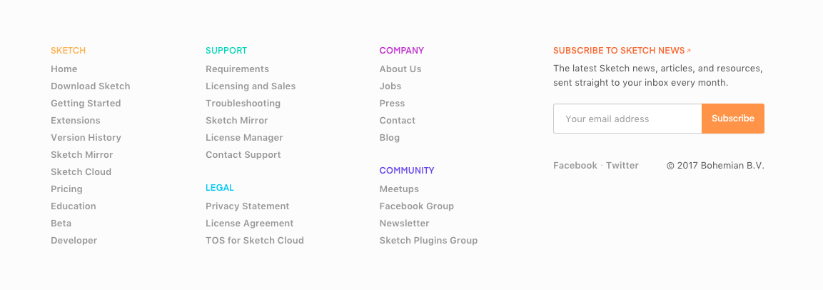 Footers interface inspiration 17