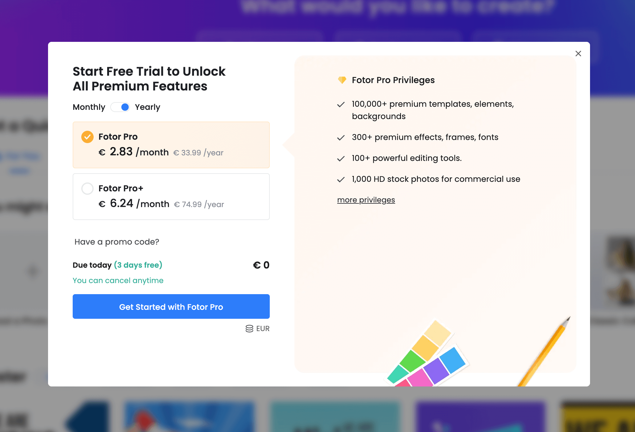 Upgrade plan interface inspiration 29