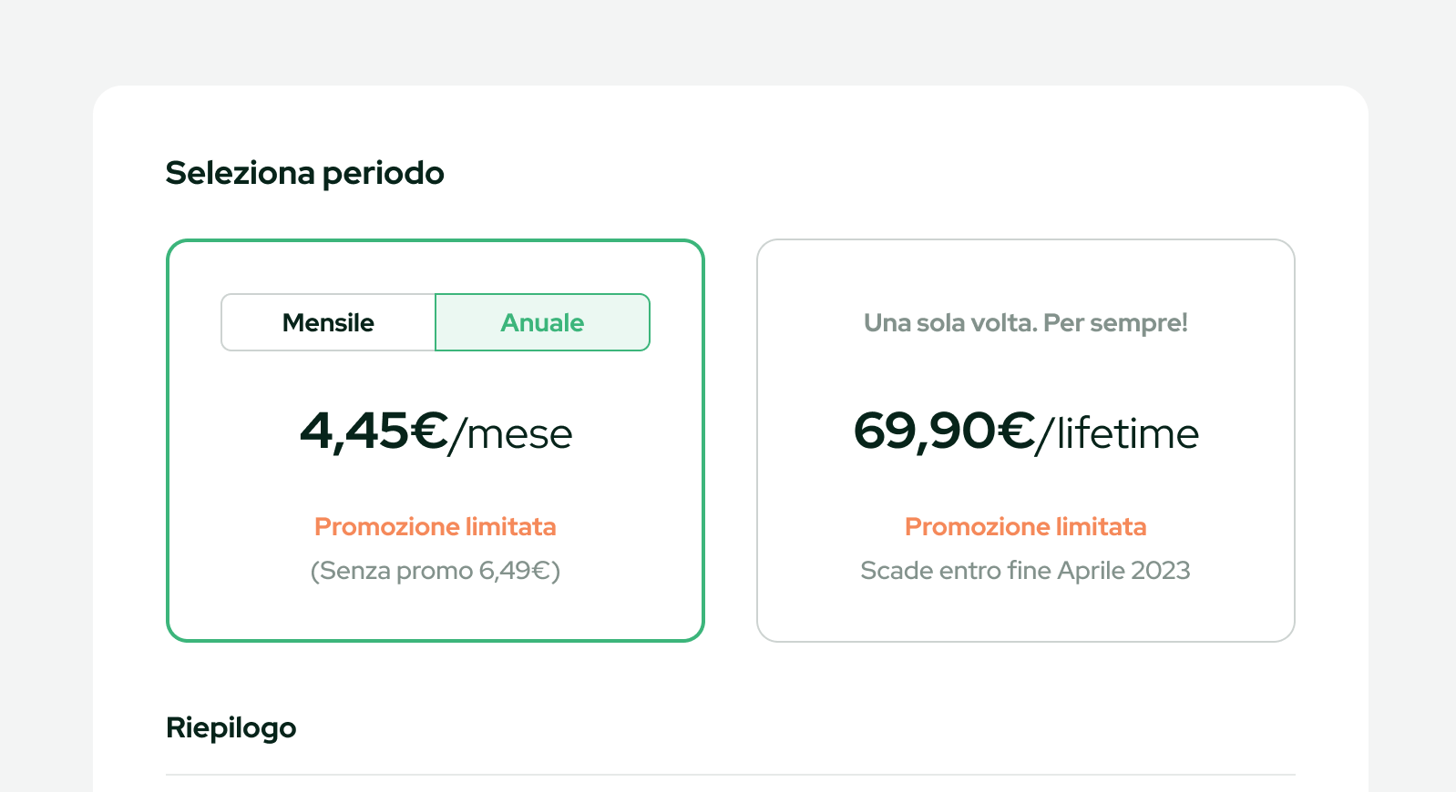 Upgrade plan interface inspiration 13