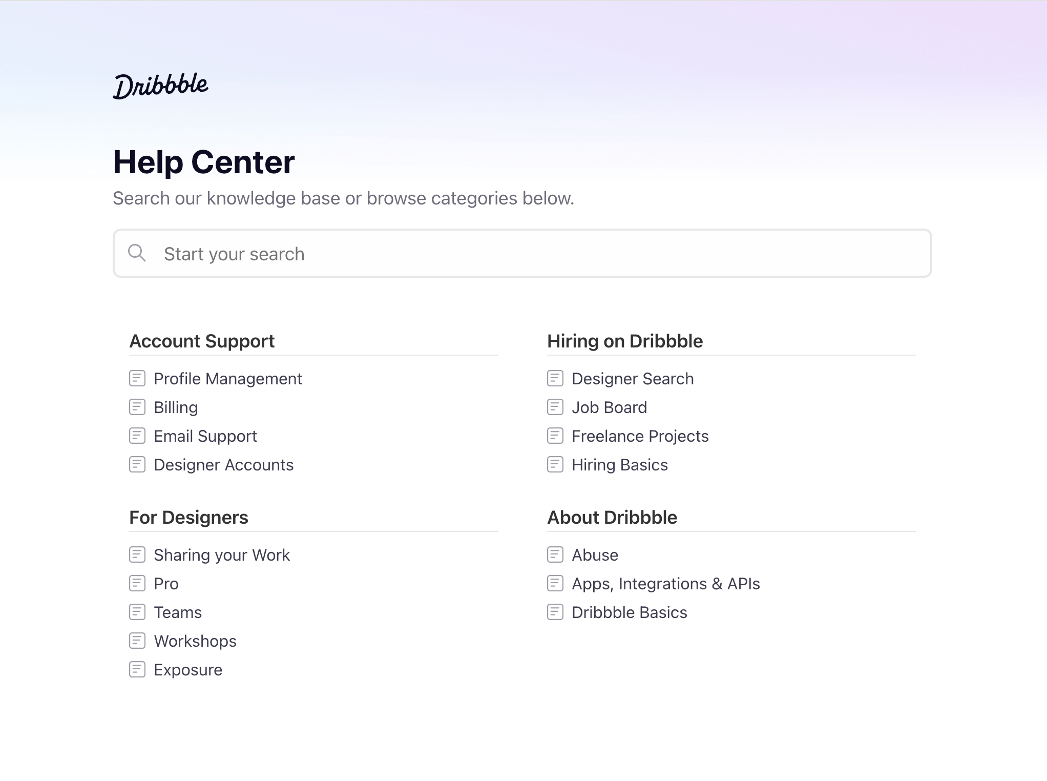 Support interface inspiration 30
